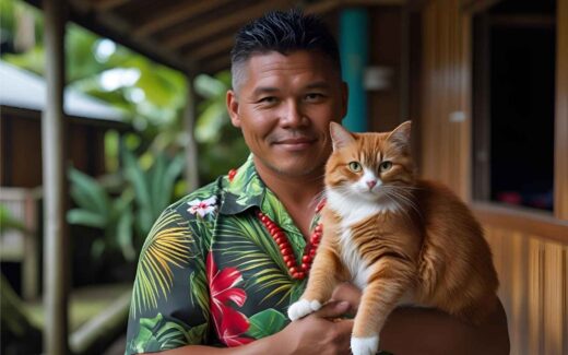 Katze und Mensch