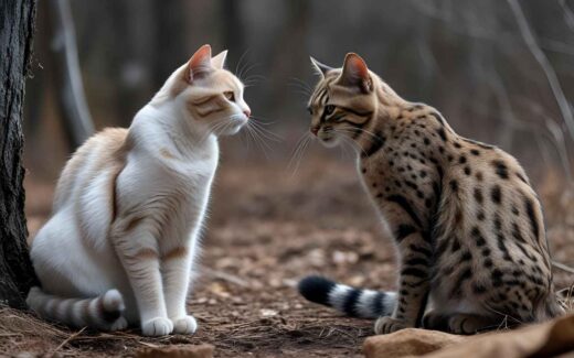 Wildkatze, Hauskatze - Katzenarten